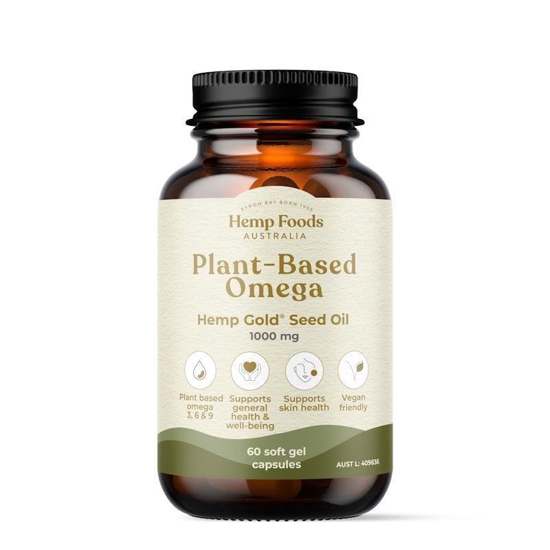 Load image into Gallery viewer, Hemp Foods Australia Plant-Based Omega Capsules 60 Capsules Single Unit
