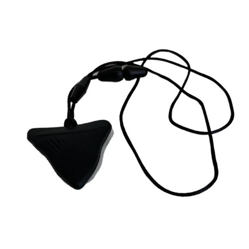 Load image into Gallery viewer, Sensory Safari Sensory Necklace Shark Tooth Black
