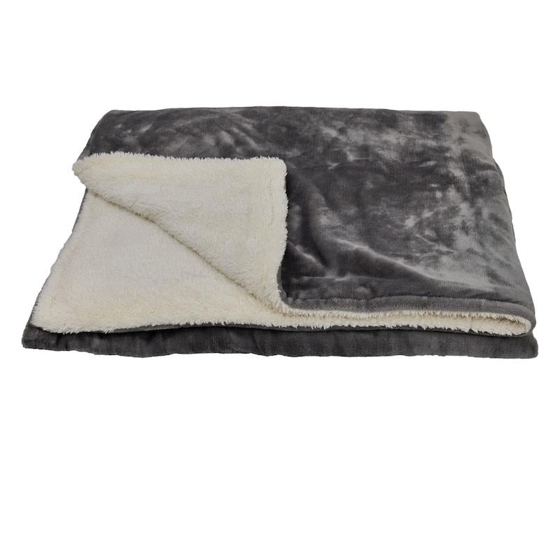 Load image into Gallery viewer, Homedics Heated Throw Blanket Grey
