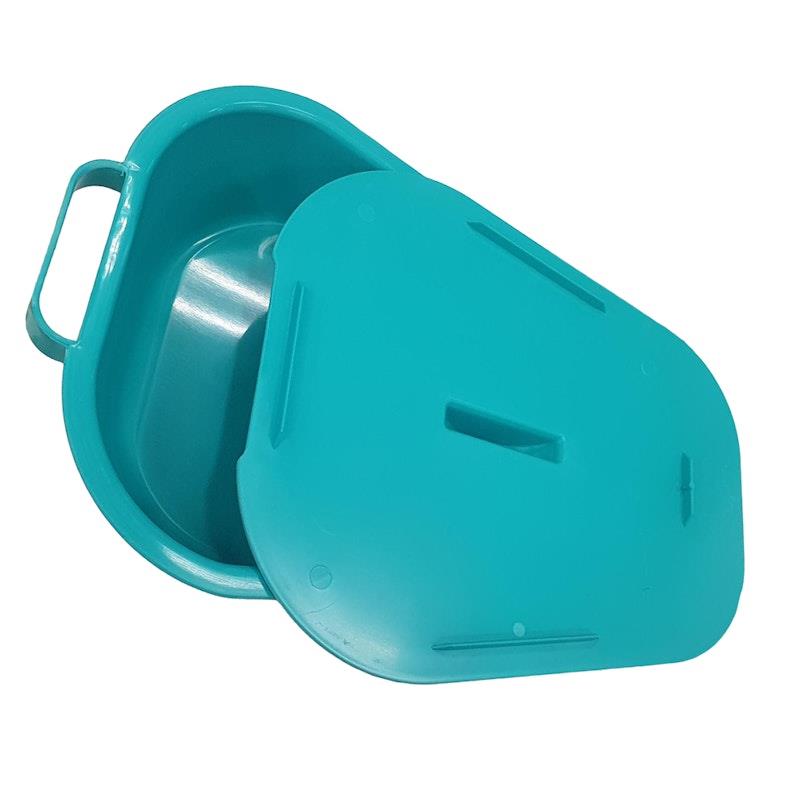 Load image into Gallery viewer, Livingstone Bedpan with Lid Slipper Type Green Autoclavable Plastic 1Piece
