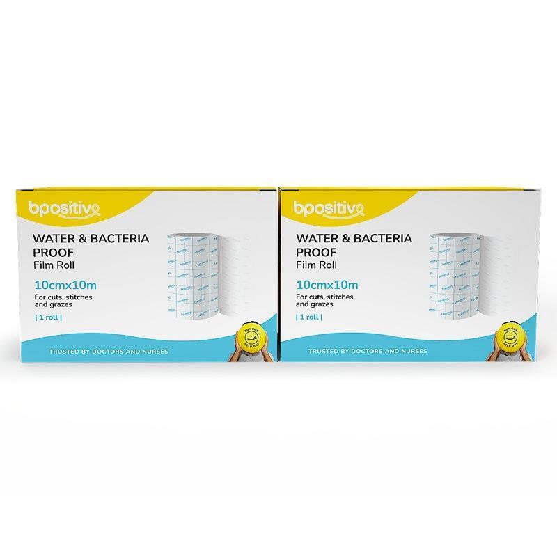 Load image into Gallery viewer, bpositive Water &amp; Bacteria-Proof Roll 10cmx10m 2Pack
