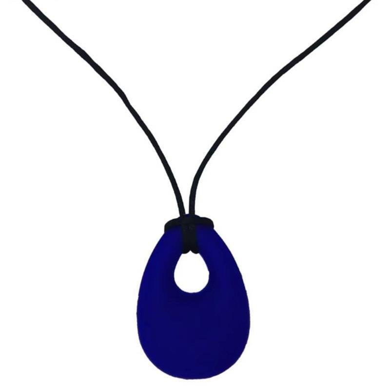 Load image into Gallery viewer, Sensory Safari Sensory Necklace Tear Drop Navy
