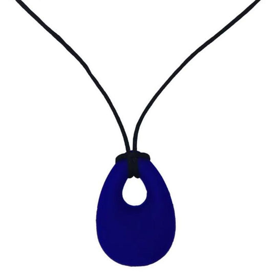 Sensory Safari Sensory Necklace Tear Drop Navy