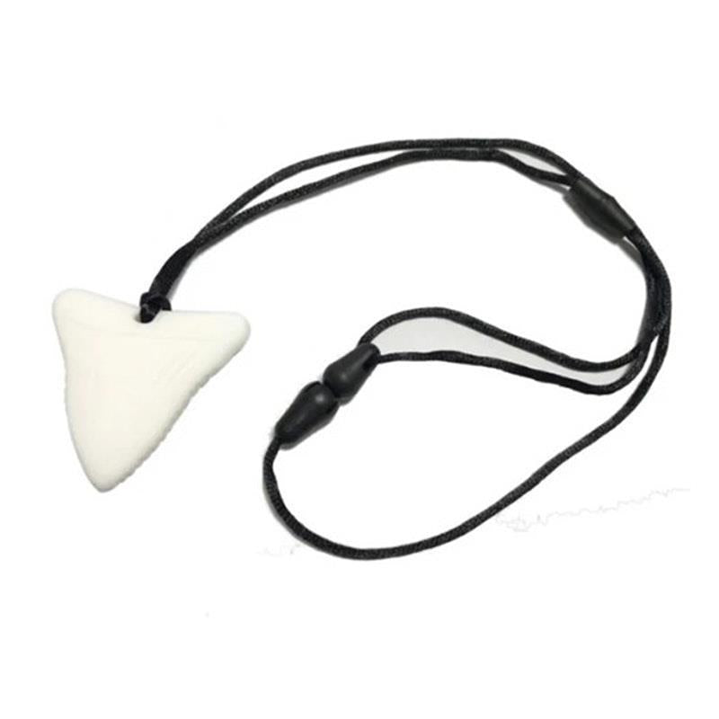 Load image into Gallery viewer, Sensory Safari Sensory Necklace Shark Tooth White
