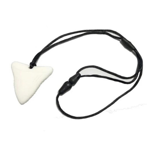 Sensory Safari Sensory Necklace Shark Tooth White