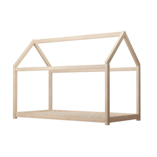 Oikiture Wooden Bed Frame Single Wooden Pine Timber Platform 1unit