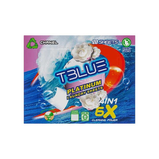 TBLUE Laundry Detergent Sheets Chanel Pack of 100 Sheets