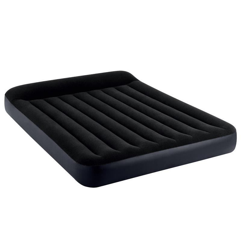 Load image into Gallery viewer, Intex Dura-Beam Classic Inflatable Airbed Mattress w/ Pillow Rest Black Queen
