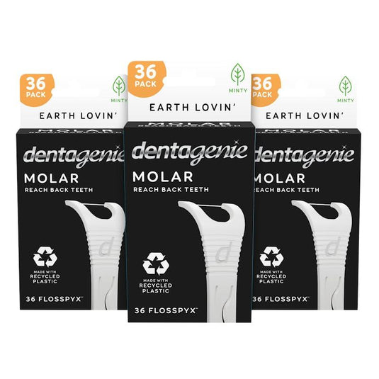 Dentagenie Molar Flosspyx Minty 36 x 3 Multipack