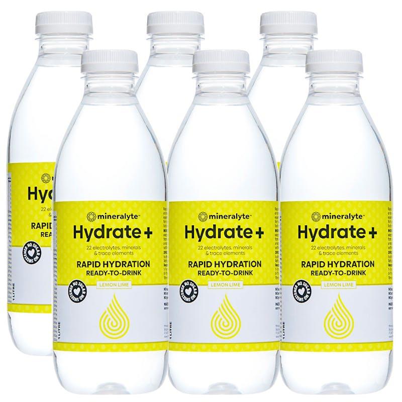 Load image into Gallery viewer, Mineralyte Hydrate+ Ready to Drink Lemon and Lime Flavoured 1L 6Pack
