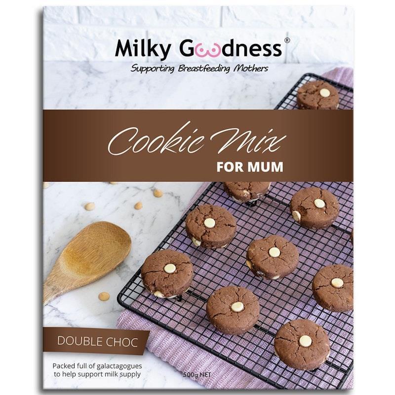 Load image into Gallery viewer, Milky Goodness Double Chocolate Lactation Cookies Packet Mix 500g
