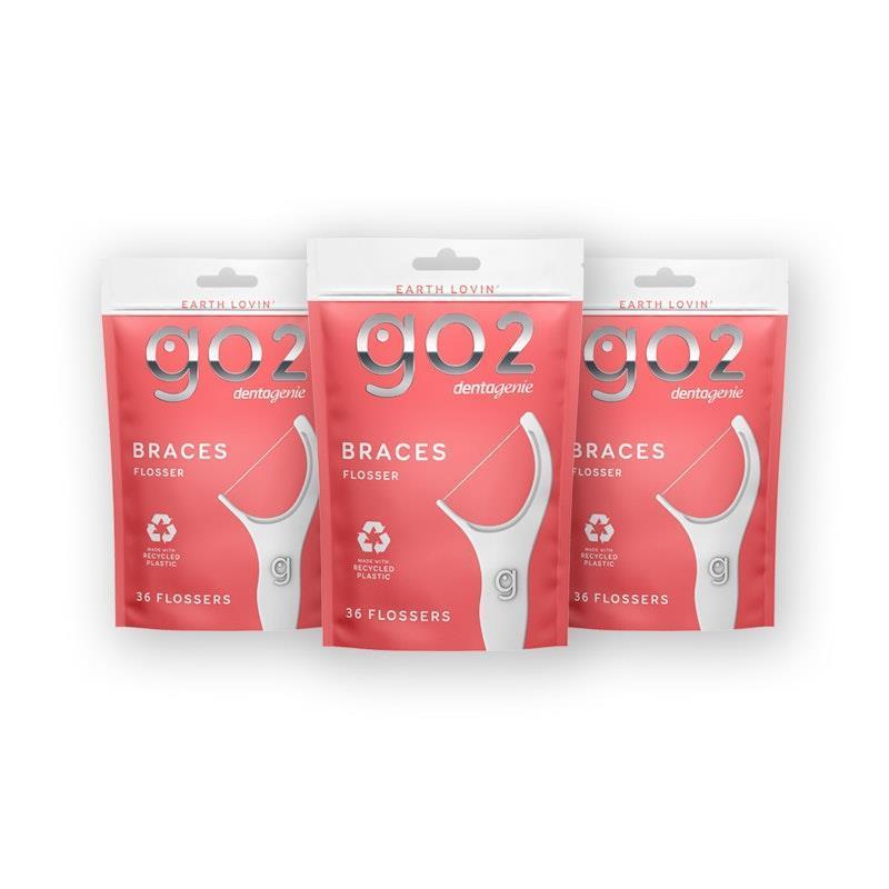Load image into Gallery viewer, Dentagnie Braces Flosser 36 x 3 Multipack
