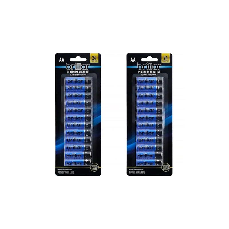 Load image into Gallery viewer, Brillar AA Platinum Alkaline Batteries 2 x 24Pack
