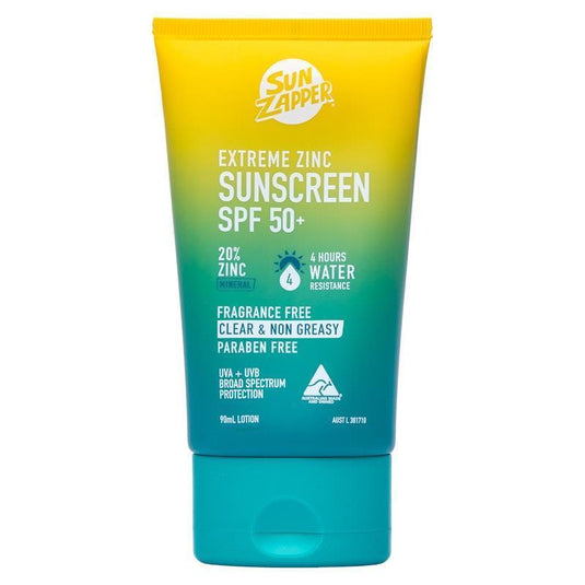 SUN ZAPPER Extreme Zinc Sunscreen Lotion SPF 50+ 90ml