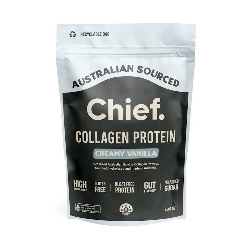 Load image into Gallery viewer, Chief Collagen Protein Powder (30 serves) Creamy Vanilla
