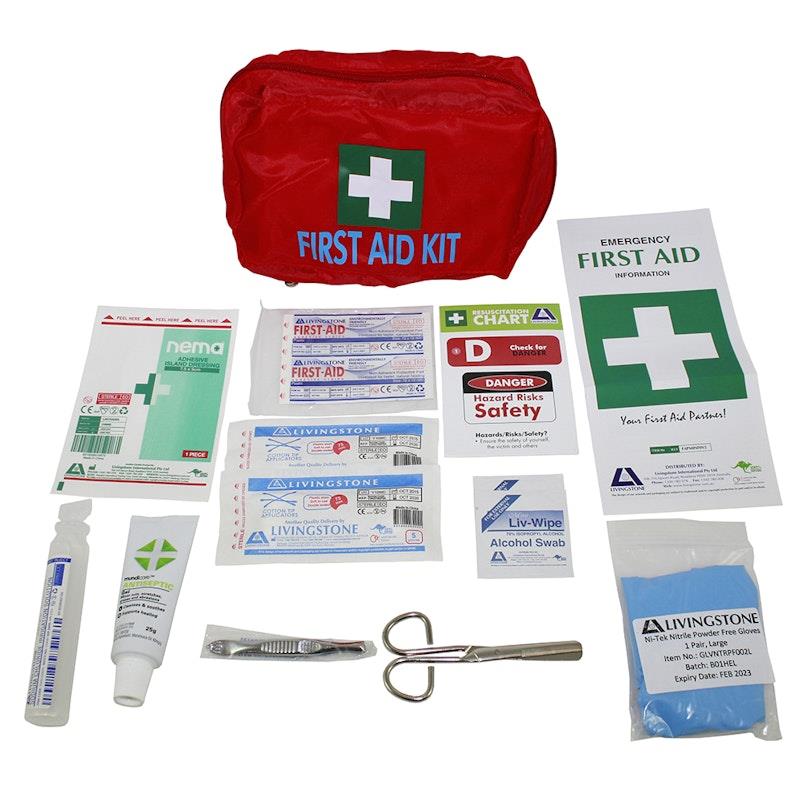 Load image into Gallery viewer, Livingstone First Aid Complete Kits Personal in Nylon Pouch
