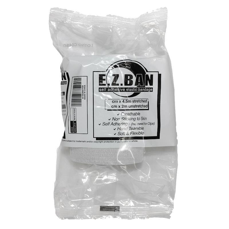 Load image into Gallery viewer, E.Z. BAN Wrap Cohesive Elastic Bandage White 2.5cm x 2m Pack
