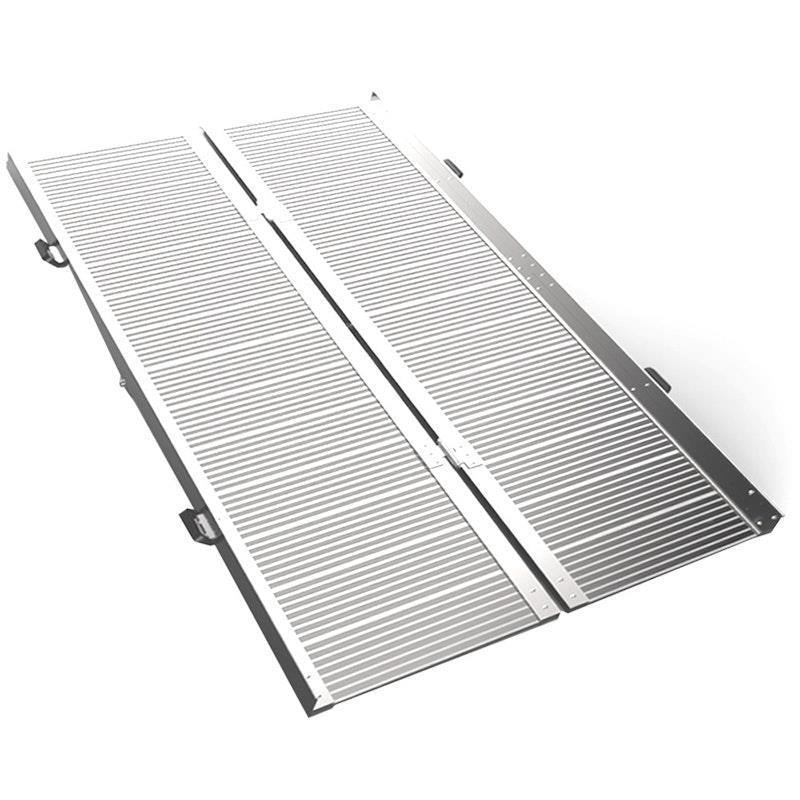 Load image into Gallery viewer, Equipmed 182cm Portable Folding Aluminium Access Ramp Silver
