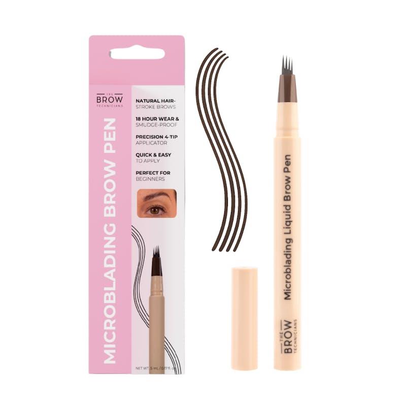 Load image into Gallery viewer, TBT Cosmetics 4-Tip Microblading Hair-Stroke Brow Pen Dark Chocolate
