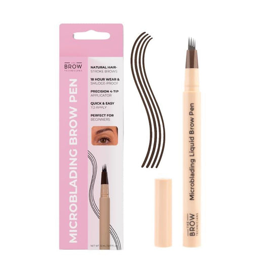 TBT Cosmetics 4-Tip Microblading Hair-Stroke Brow Pen Dark Chocolate