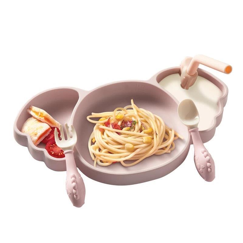 Load image into Gallery viewer, Bc Babycare Koala Silicone Divided Plate Set Pink
