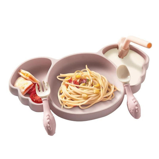 Bc Babycare Koala Silicone Divided Plate Set Pink