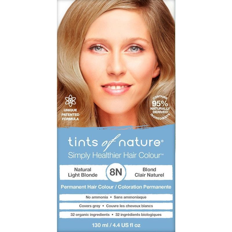 Load image into Gallery viewer, Tints of Nature 8N Natural Light Blonde Permanent Hair Dye 130ml

