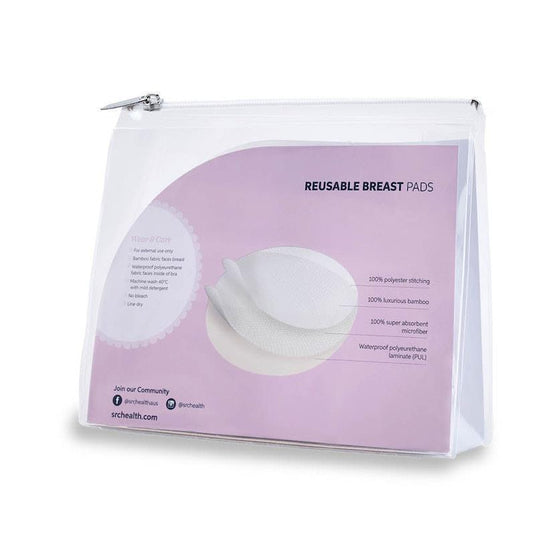 SRC Reusable Bamboo Breast Pads - 8 pack Pack