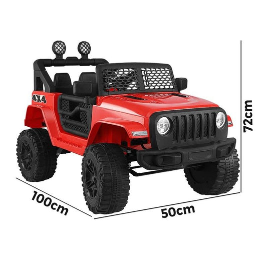 Mazam Ride On Car Electric Jeep Toy Remote Car MP3 LED lights 12V Red