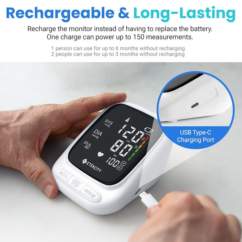 Load image into Gallery viewer, Etekcity Smart Blood Pressure Monitor - White 1pc

