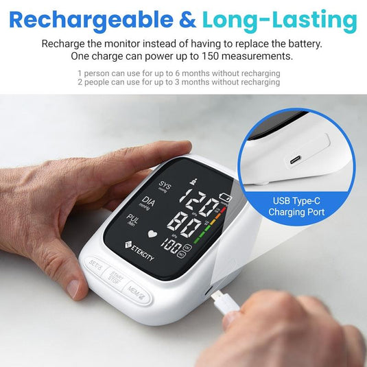 Etekcity Smart Blood Pressure Monitor - White 1pc