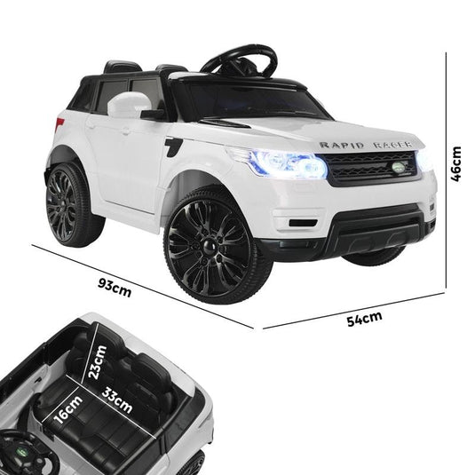 Mazam Kids Ride On Car 12V Electric Remote Vehicle Toy Car White