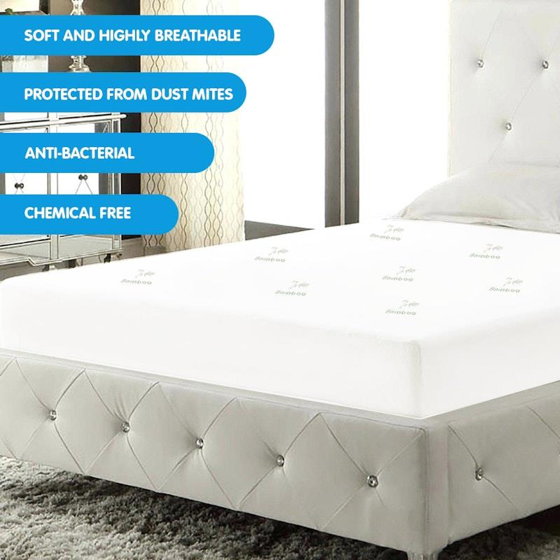 Load image into Gallery viewer, Laura Hill Bamboo Mattress Protector Double
