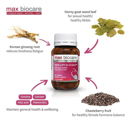 Max Biocare RED-LIFE for Women 60Tablets