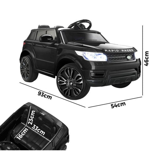 Mazam Ride On Car Electric Vehicle Toy Remote Car MP3 LED light 12V Black