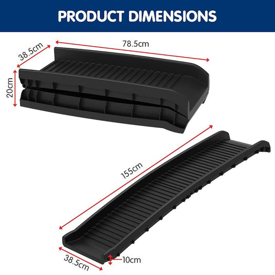 Furtastic Foldable Dog Ramp for Vehicles 1Piece