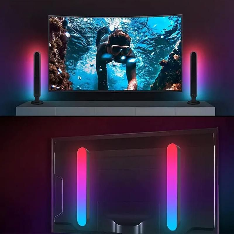 Load image into Gallery viewer, Laser Gaming RGB LED Desk Light 2 Pack Black
