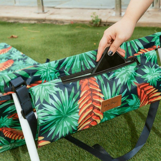 Lazy Dayz Fold Up Beach Lounger - Mossman 1pc
