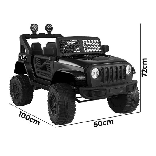 Mazam Kids Ride On Car 12V Electric Jeep Remote Vehicle Toy Car Black
