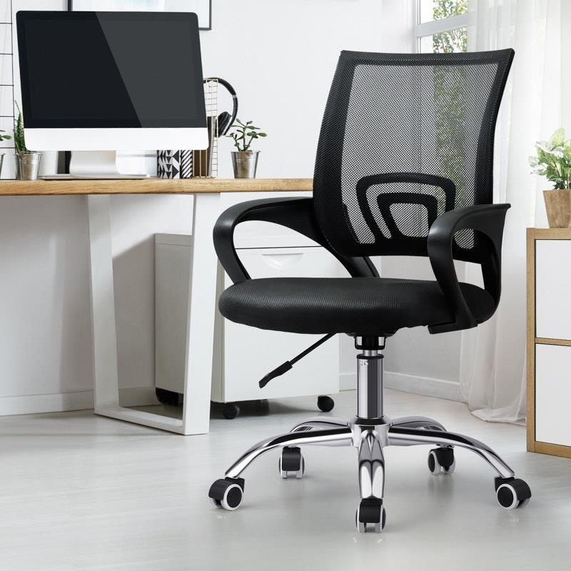 Load image into Gallery viewer, Oikiture Office Gaming Computer Mesh Chair Executive Foam Seat Black
