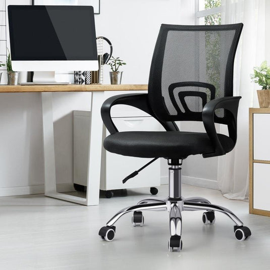 Oikiture Office Gaming Computer Mesh Chair Executive Foam Seat Black