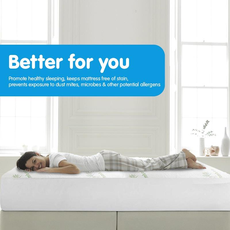 Load image into Gallery viewer, Laura Hill Bamboo Mattress Protector Queen
