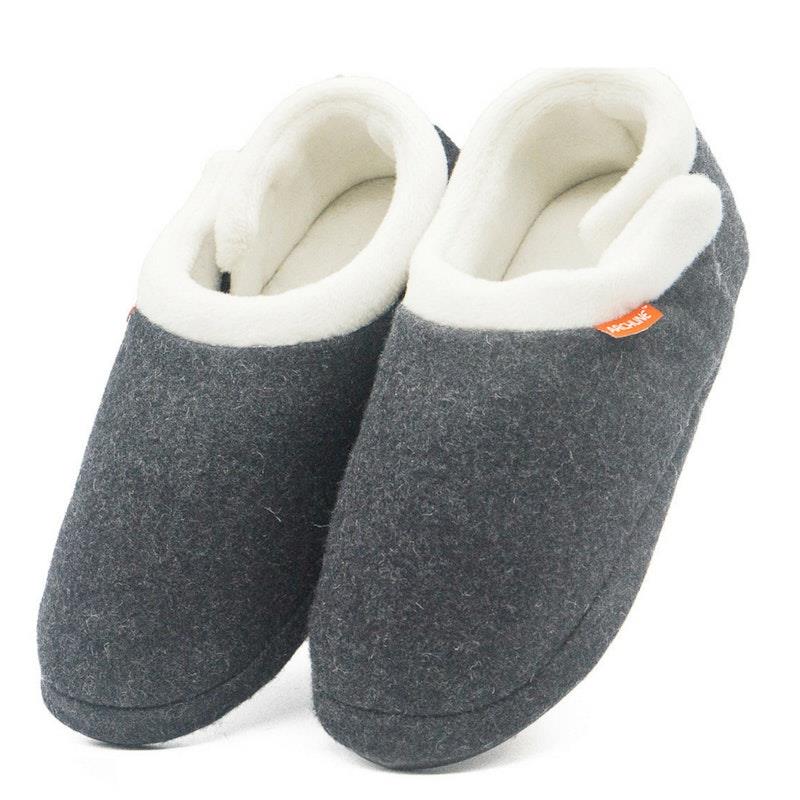 Load image into Gallery viewer, Archline Slippers Closed Back Arch Support Comfort Grey Marl Size 35
