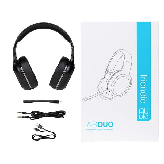Friendie AIR Duo Matte Black (Over Ear Wireless Headphones) 1Set