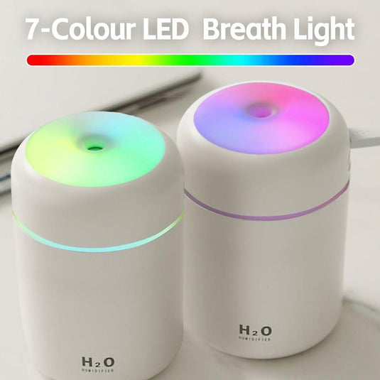 Living Today Mini LED Ultrasonic Humidifier 300ML 1Unit