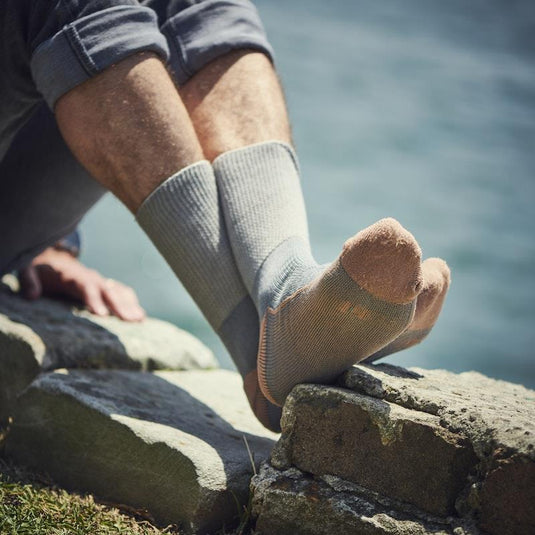Glucology Copper Based Loose Top Classic Socks 2 Pairs Grey Extra Large
