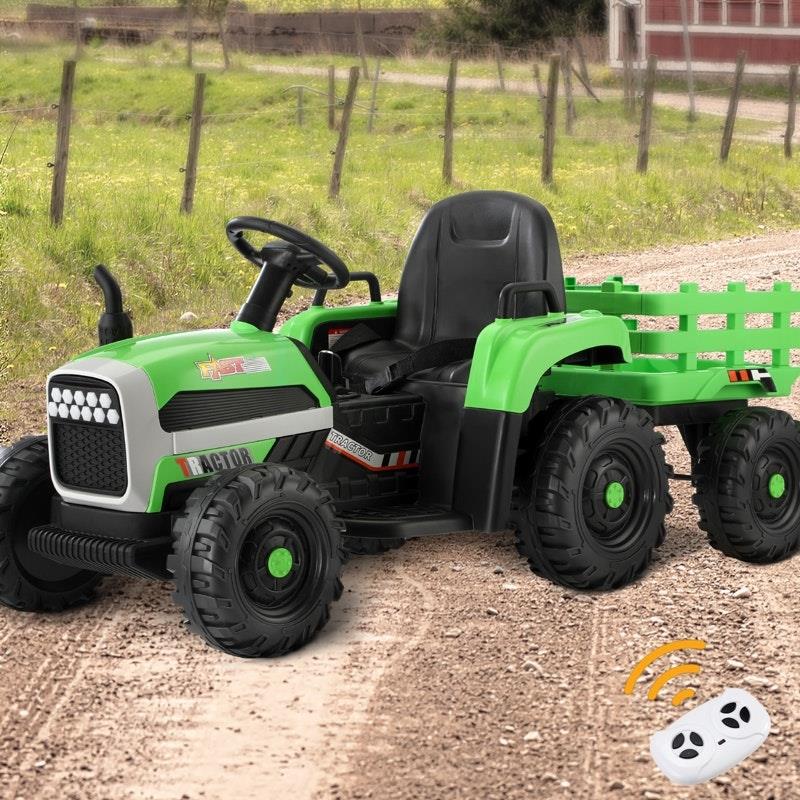 Load image into Gallery viewer, Mazam Kids Ride On Car Tractor 12V Electric Battery Remote Control Green
