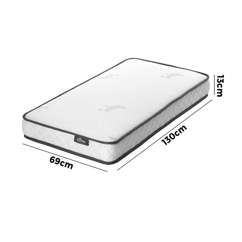 Load image into Gallery viewer, Bedra Bedding Baby Cot Mattress Reversible Toddler Bed Bonnel Spring Foam 13cm 1Piece
