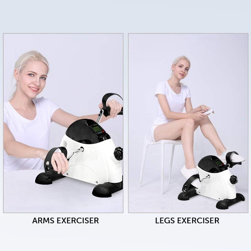 Load image into Gallery viewer, Powertrain Mini Exercise Bike Pedal Exerciser for Arms and Legs White

