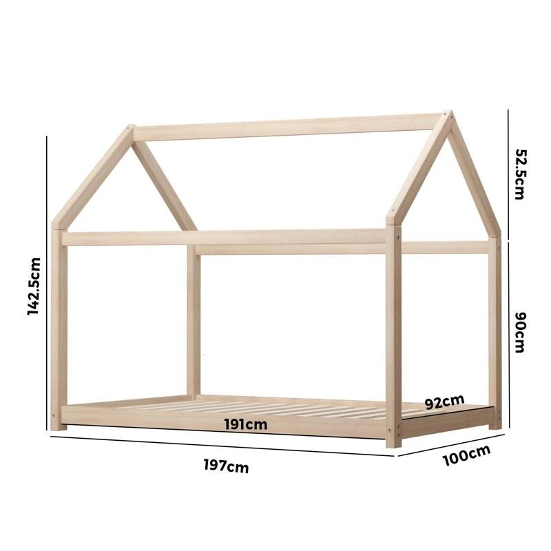 Load image into Gallery viewer, Oikiture Wooden Bed Frame Single Wooden Pine Timber Platform 1unit
